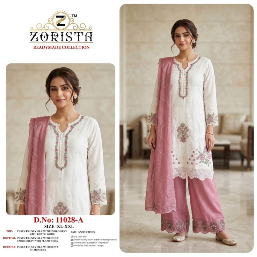Kiara Zorista 11028 Crunchy Silk Embroidered Salwar Kameez