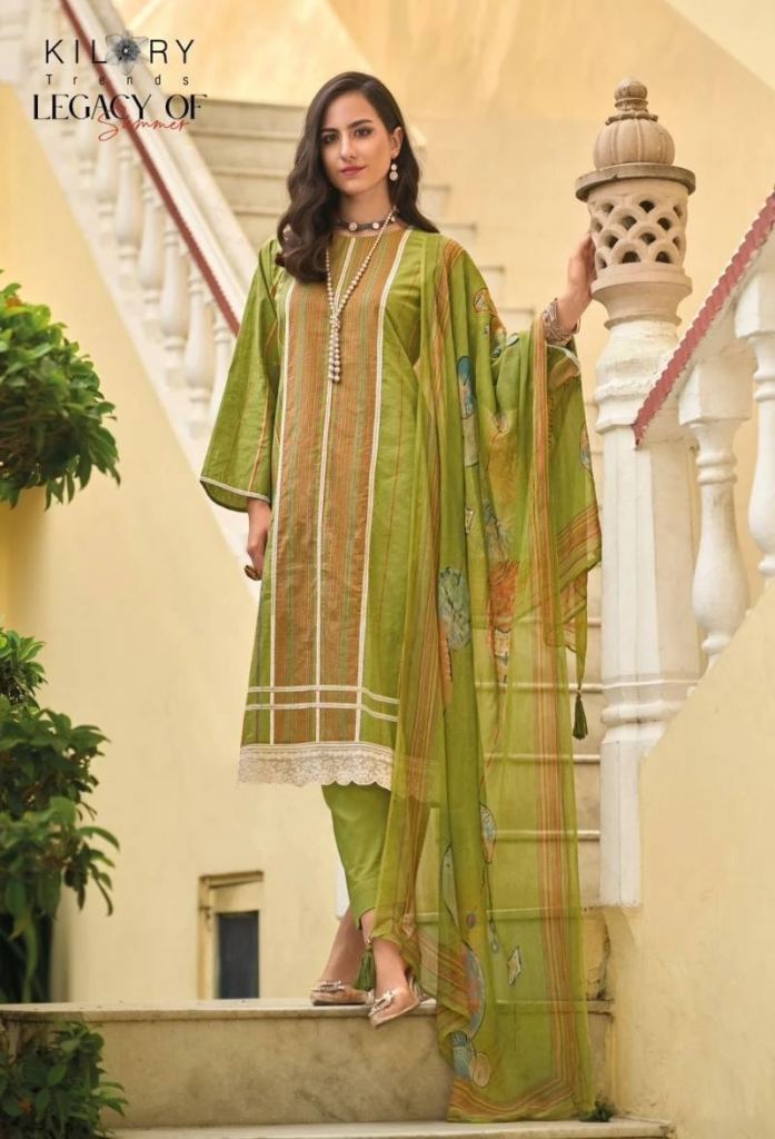 Kilory Legacy Of Lawn Cotton Pakistani Dress Material 