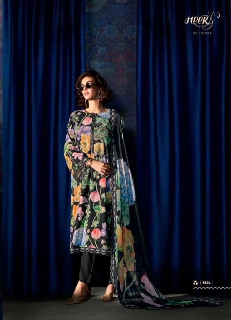 Kimora Heer Drama Digital Print Embroidery Salwar Kameez