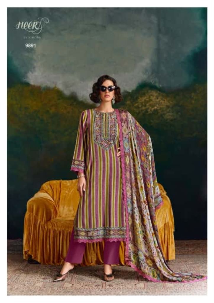 Kimora Heer Kashida Digital Printed Designer Salwar Kameez