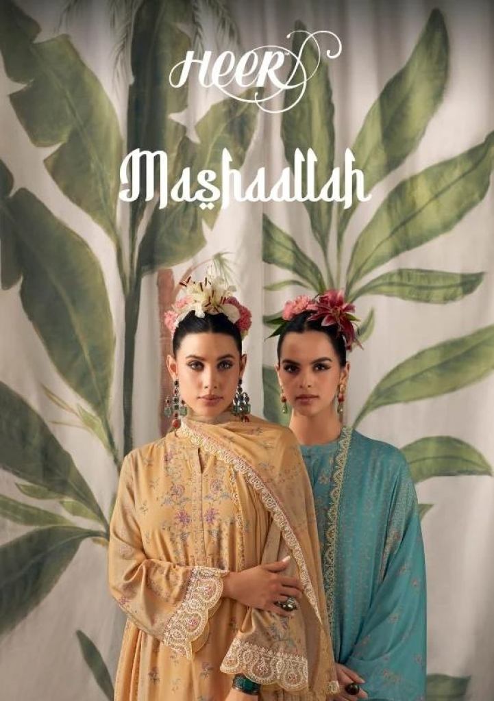Kimora Heer Mashaallah Printed Muslin Dress Material