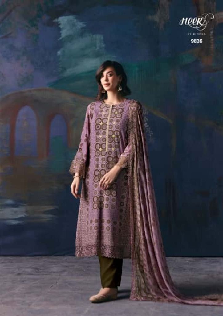 Kimora Heer Romance Dogital Embroidered Salwar Suits