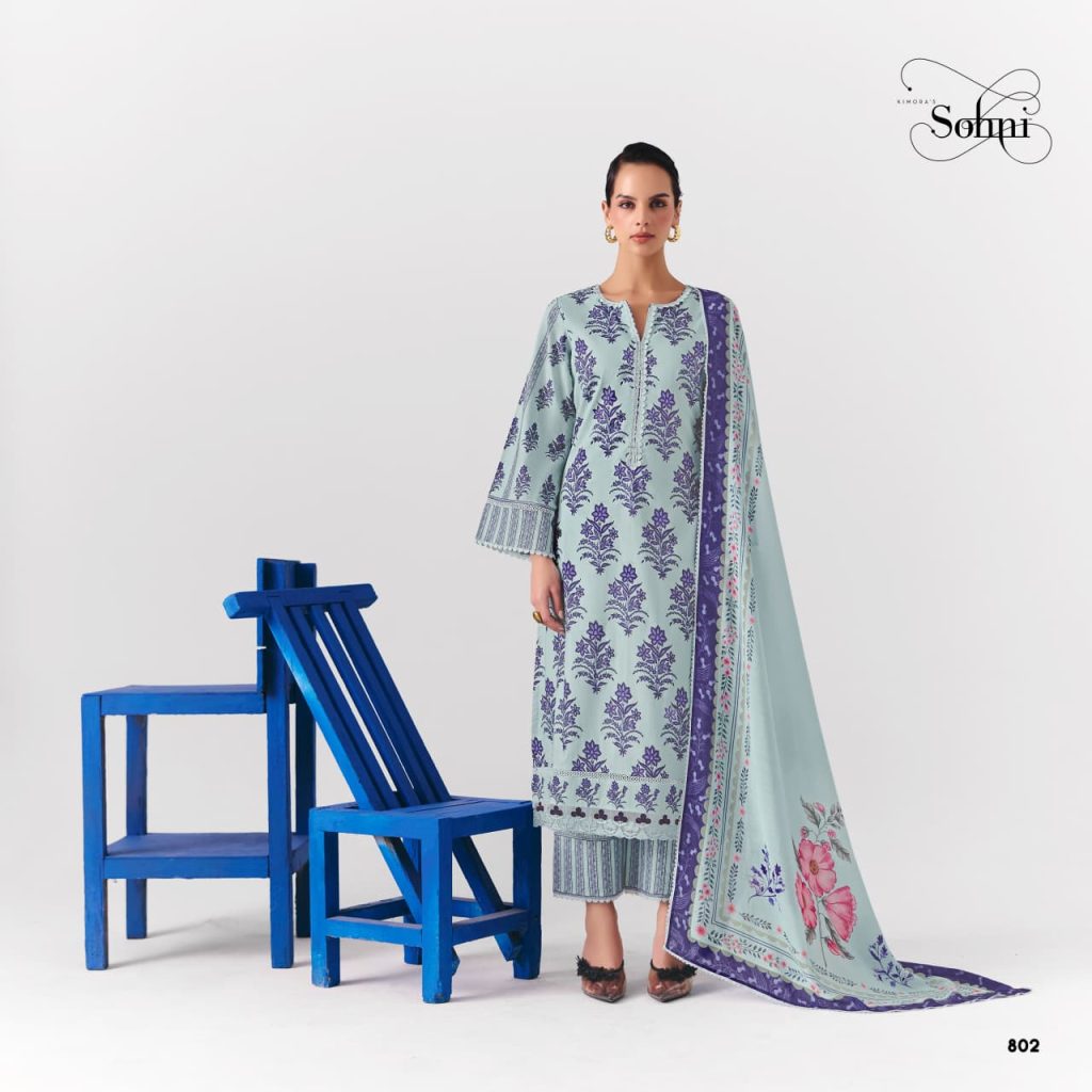 Kimora Sohni Cobalt Vol 73 Digital Printed Salwar Kameez