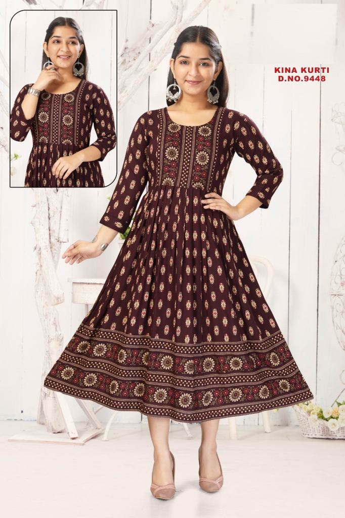 Kina Kurti 9448 Printed Kurti Casual Wear
