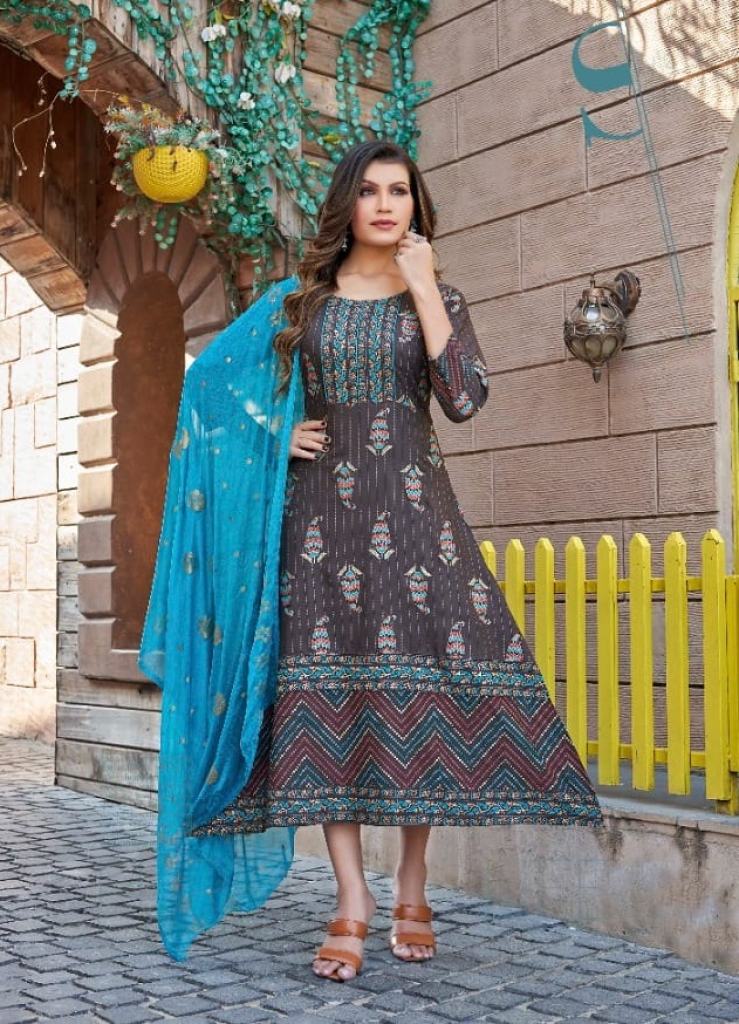 Kinti Heena Vol 1 Fancy Designer Kurtis With Dupatta Collection