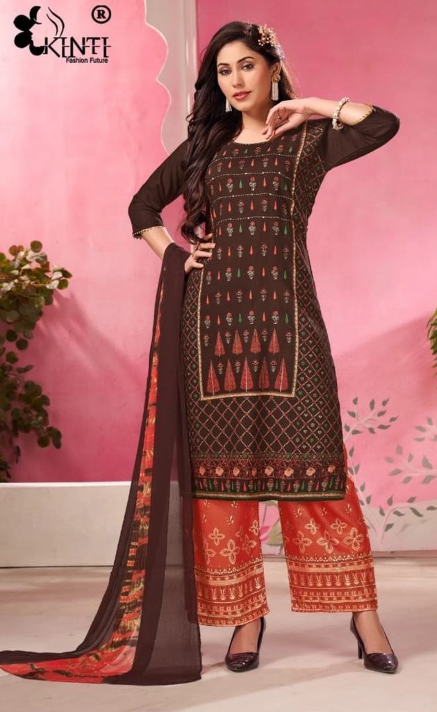 Kinti Palladium Vol 6 Rayon Printed Casual Wear Salwar Suit 