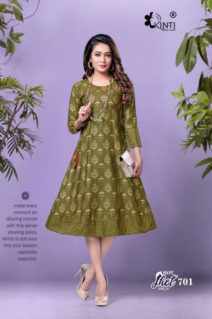 Kinti Presents Hot Shot Designer Kurti Collection