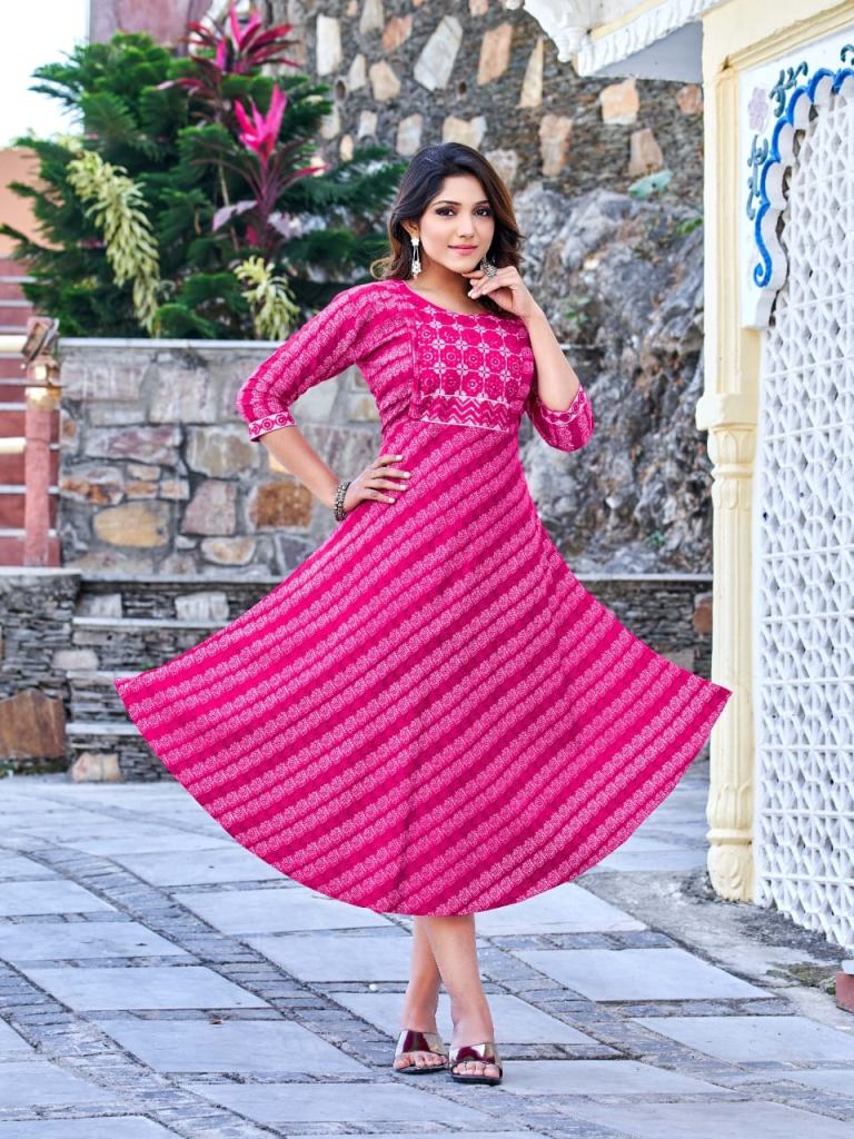 New designs - semi occasionally wear Diamond Georgette Aliya cut printed  kurti with mirror n silver piping work Msp : 749+s Size :… | Instagram