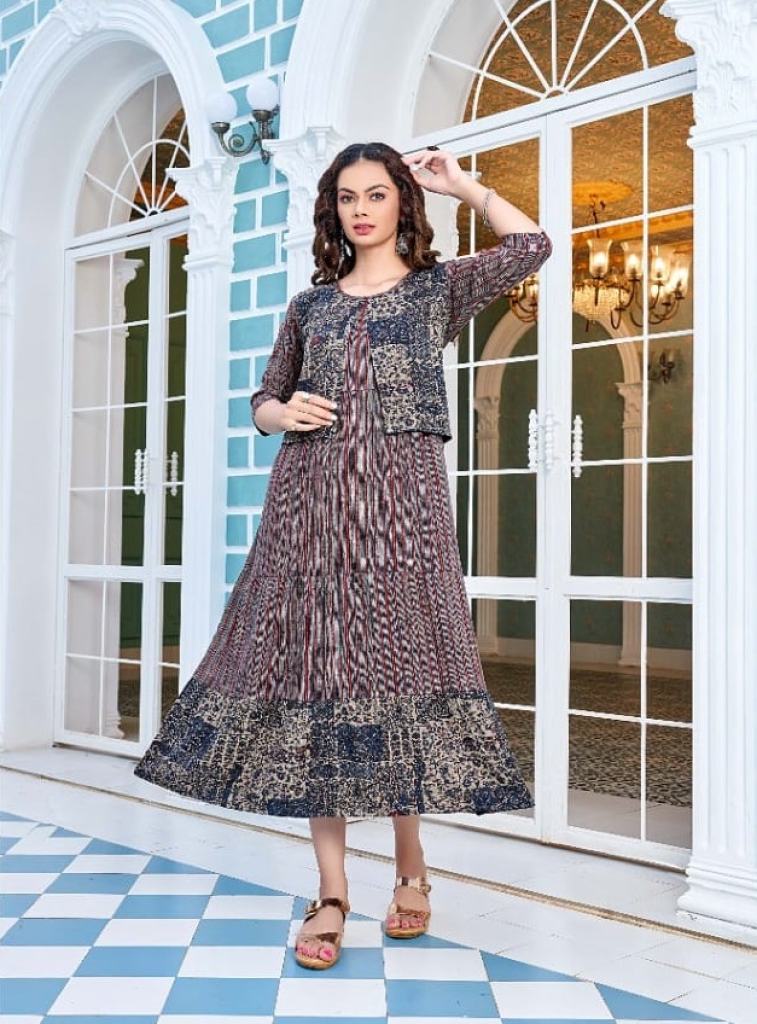 Kinti Rangoon Vol 10  Designer Anarkali Kurtis Collection