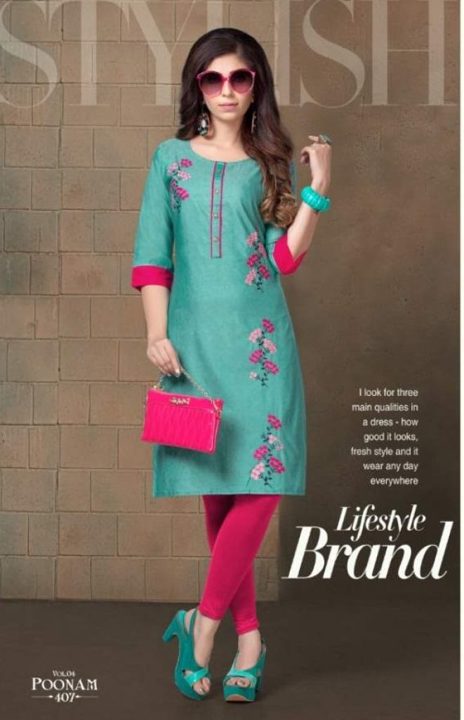 Kinti presents Poonam vol 4 casual wear Kurti 