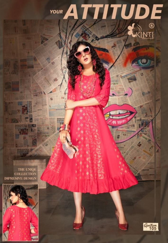 Kinti presents Spectrum  Designer kurti  