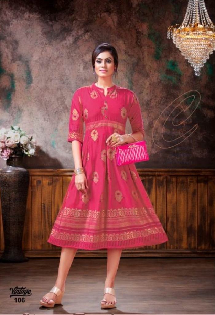 Kinti presents  Vintage vol  2 Printed Kurti Collection