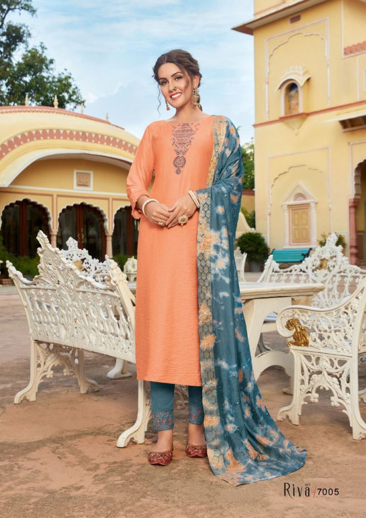 Koodee Riva  vol 7 Festive Wear Ready Made Kurtis Pant With Dupatta Collection