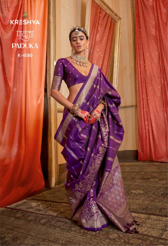 Kresha Paduka Weaving Fancy Saree