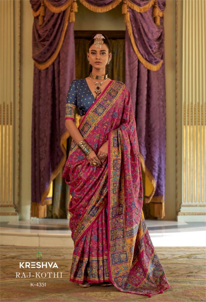 Kreshva Raj Kothi Printed Festival Saree