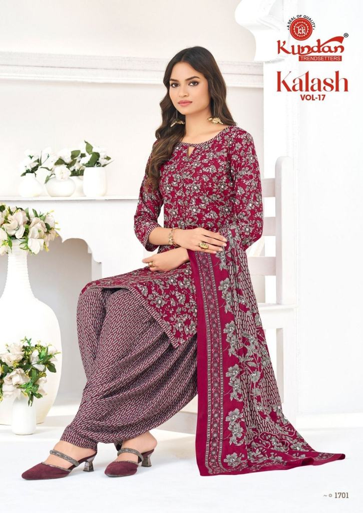 Kundan Kalash Vol 17 Printed Top With Bottom Dupatta