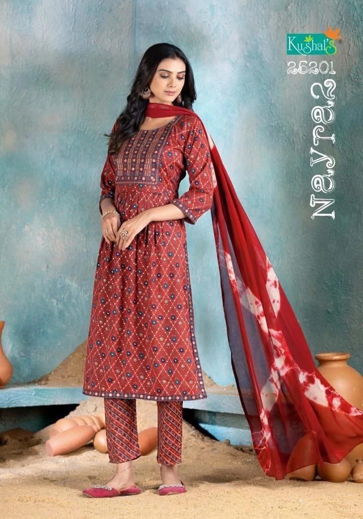 New Trending Naira Cut Embroidery Kurti set for women