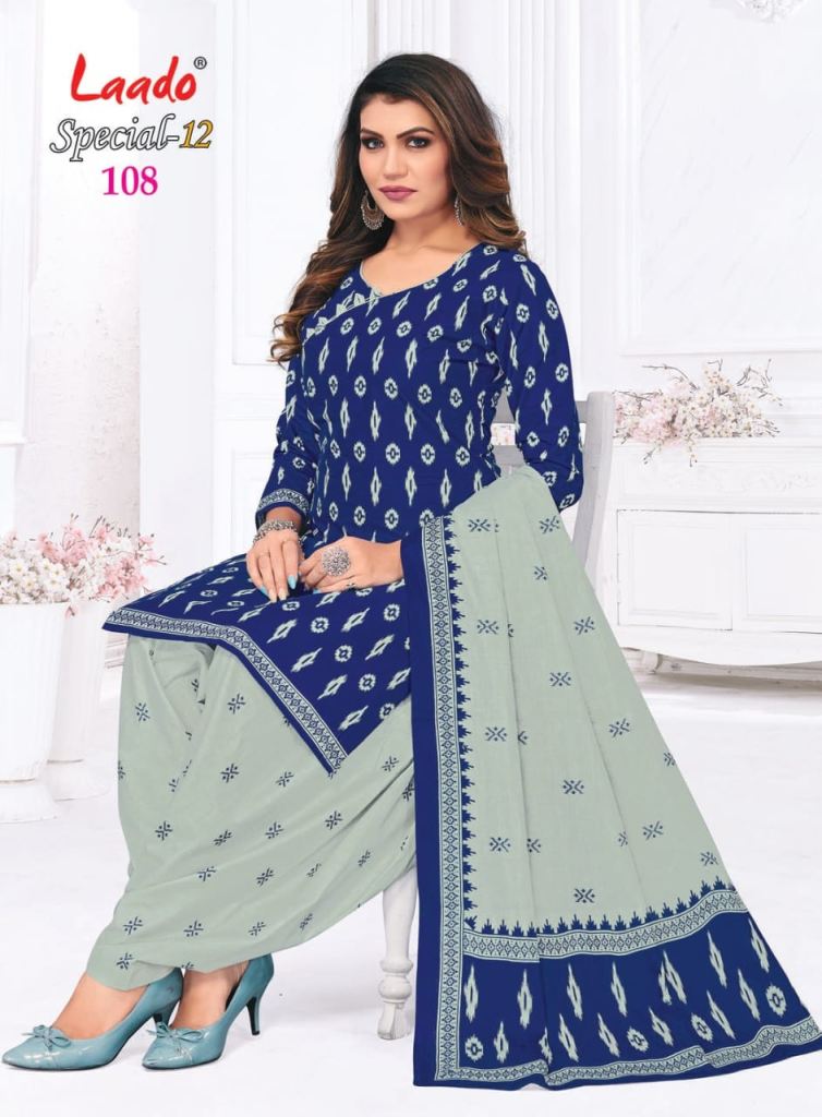Laado Special 12 Daily Wear Cotton Printed Dress Material Collection