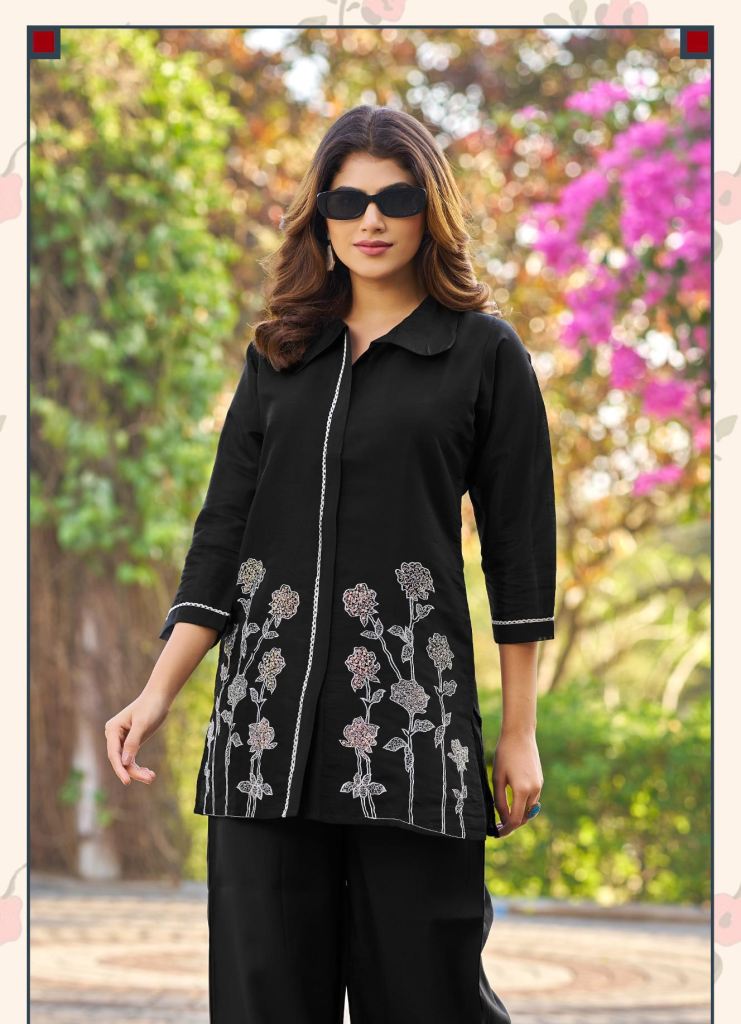 Ladies Flavour 3414 To 3416 Embroidered Co Ord Set