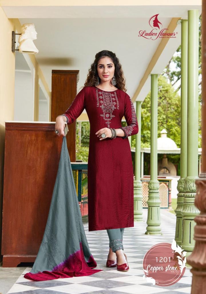 Slub Silk Kurti material with heavy beads and stone work 2.5metre fabric  Abh Price 1250+$… | Diy embroidery designs, Churidhar neck designs,  Embroidery neck designs