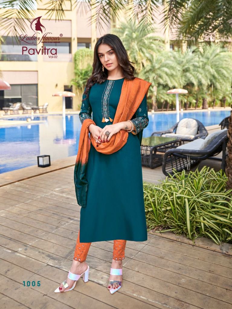 Ladies Flavour Pavitra Vol 2 Heavy Rayon Readymade For Festive Collection