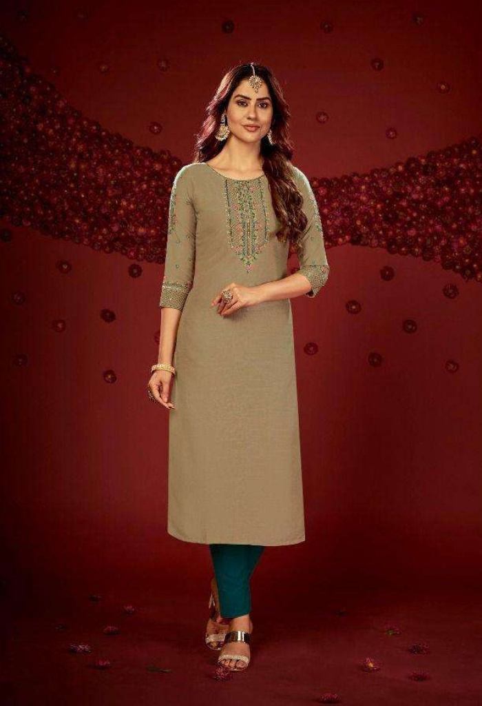 Ladies Flavour Ragini Designer Kurtis Embroidery  Kurtis Catalog 