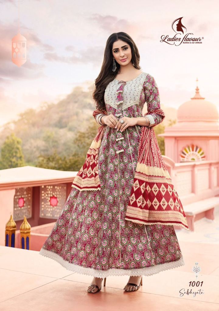 Ladies Flavour Sabhyata Exclusive Wear  Kurti With Dupatta Collection