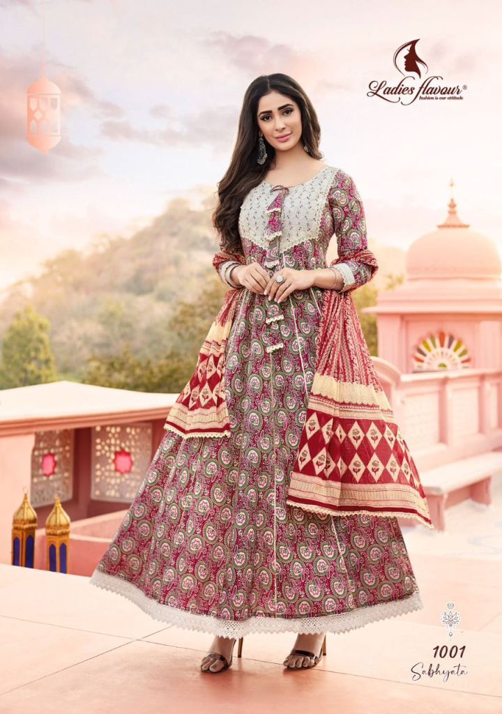 Ladies Flavour Sabhyata Exclusive Wear  Kurti With Dupatta Collection