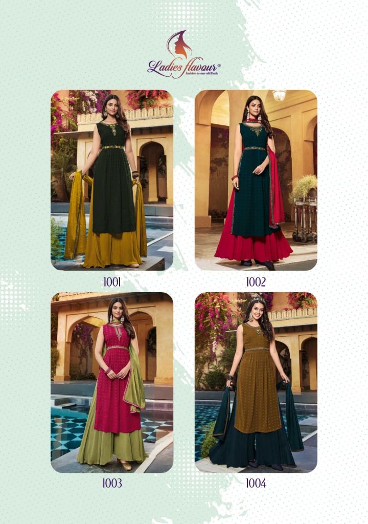 Ladies Flavour Saanvi Vol 3 Catalog Regular Wear Kurti with Pent