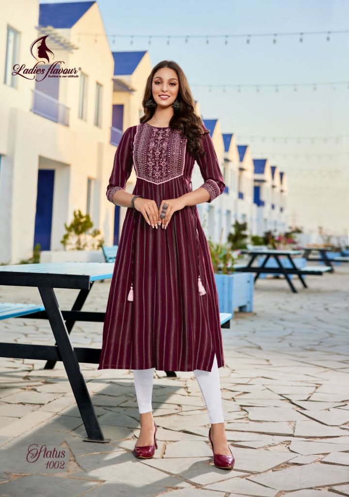 Wanna Sheen Naira Fancy Kurti With Bottom Dupatta Collection: Textilecatalog