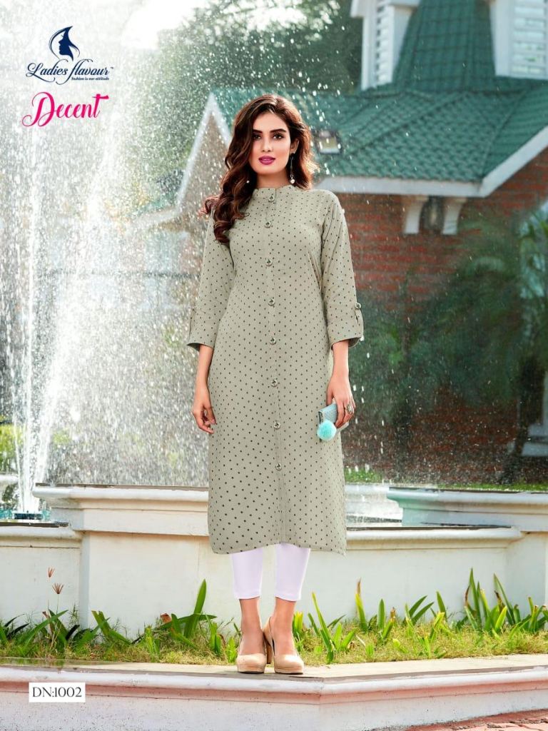 Ladies Flavour presents  Decent Ethnic Wear Designer  Kurtis Collection