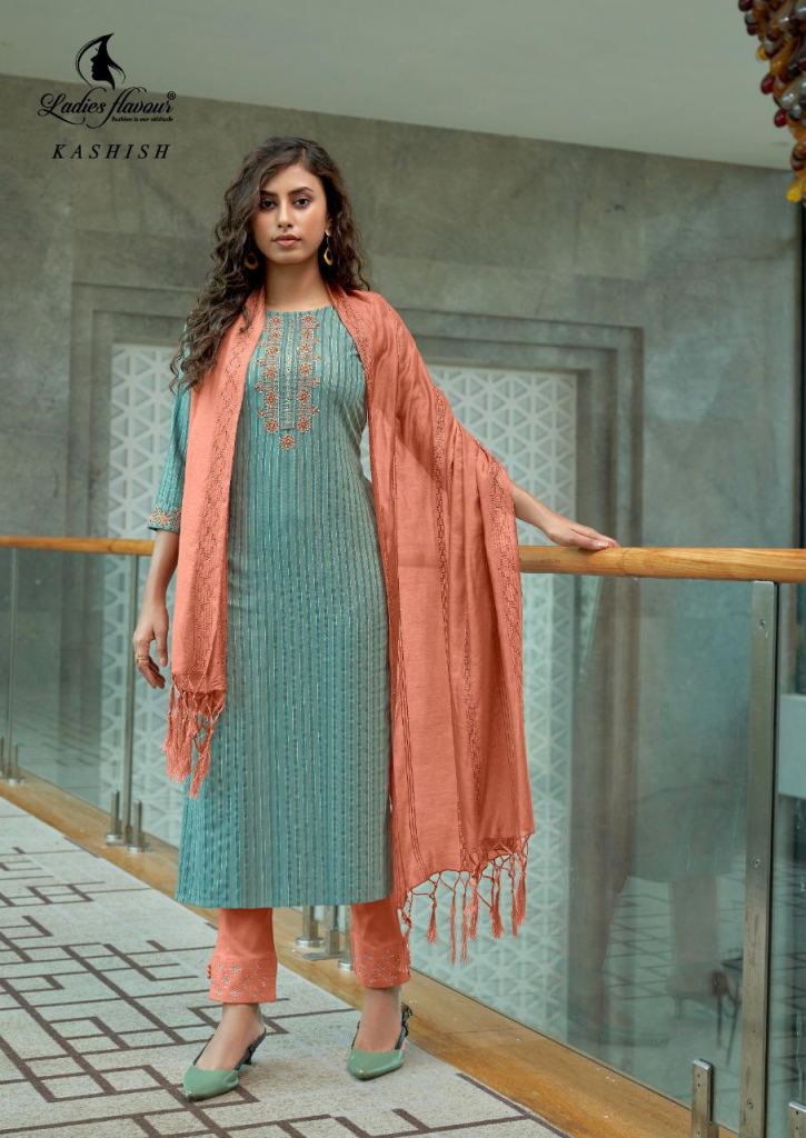 Ladies Flavours  Kashish Rayon Embroidery Readymade  kurti catalog 