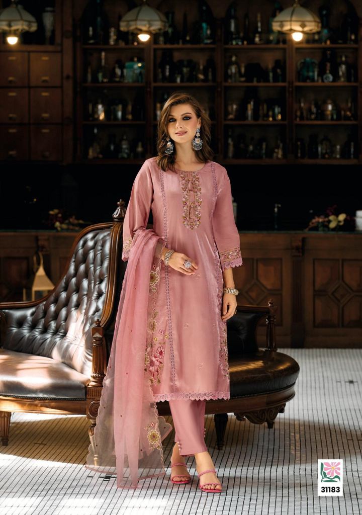 Lady Leela Saaz Roman Glass Kurti