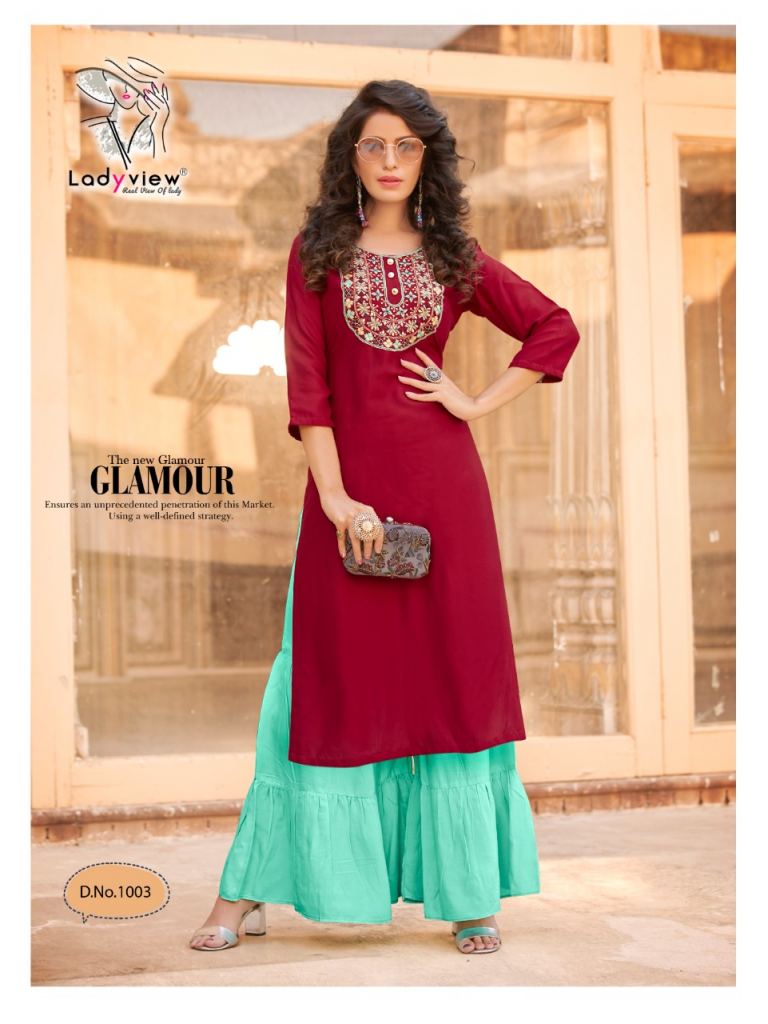 Lady view  presents Goriya  vol 1 Designer  Kurti with  bottom 