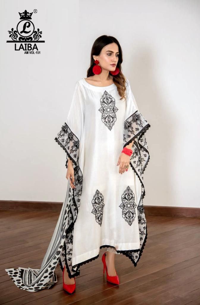 Laiba Am 151 Georgette  Kaftan Style Ready Made Collection