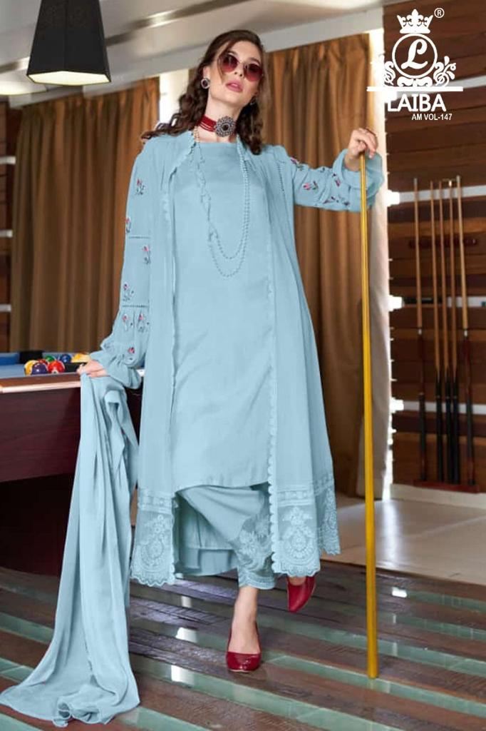 Laiba Am Vol 147 Pure Georgette Readymade Pakistani Suit