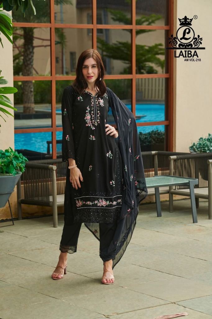 Laiba Am Vol 218 Georgette Ready Made Pakistani Suit