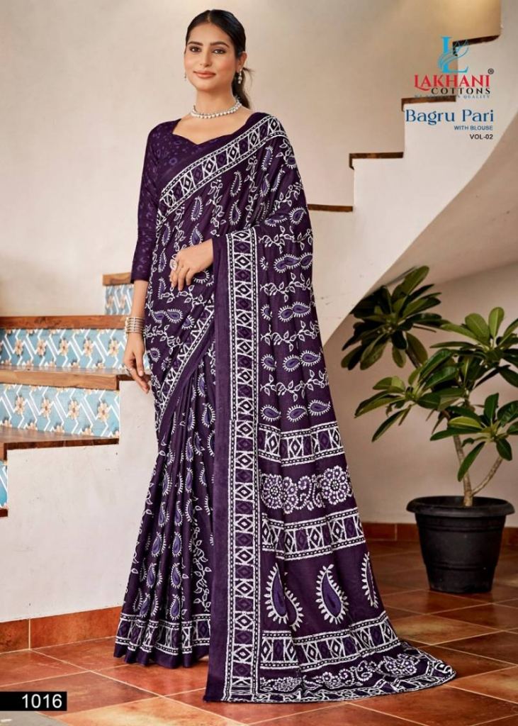 Lakhani Bagru Pari Vol 2 Printed Saree
