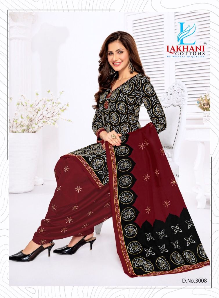 Lakhani Bandhani vol  3 Pure Cotton Print Wholesale  Dress Material Collection