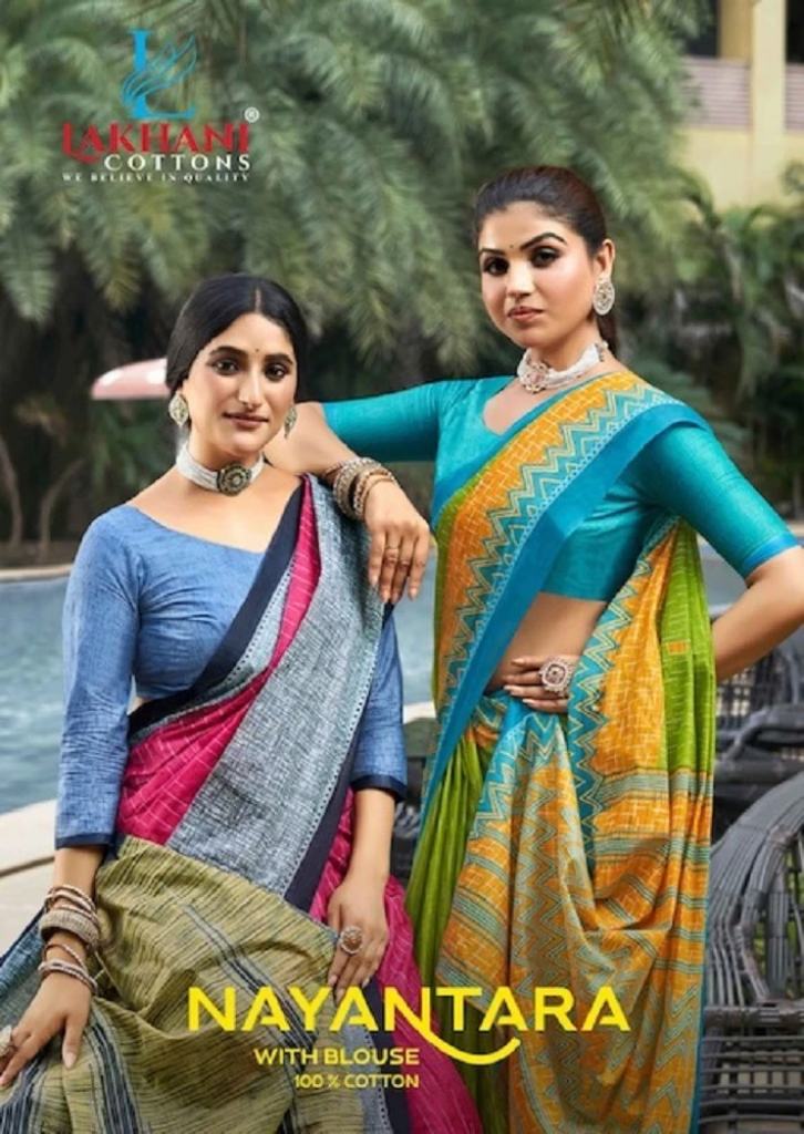 Lakhani Nayantara Printed Cotton Saree Collection