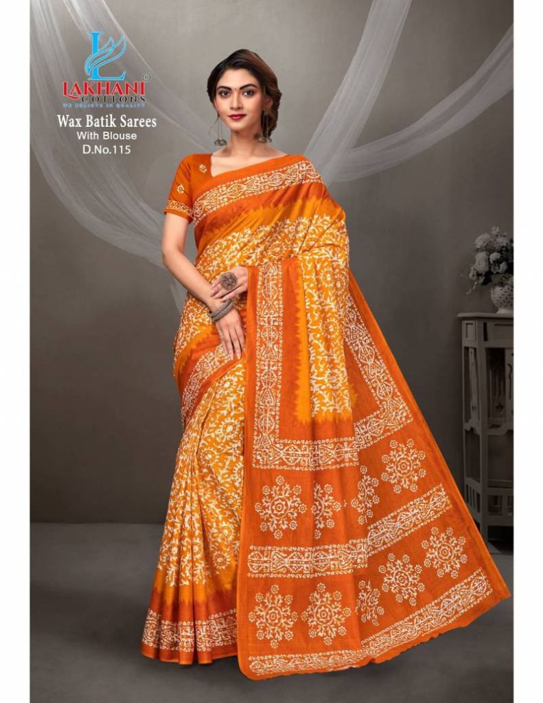 Lakhani Wax Batik Vol 1 Printed Saree
