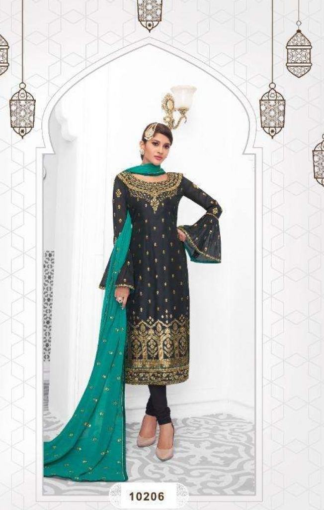 Lavina  vol 102  Silk Embroidered Salwar Suits