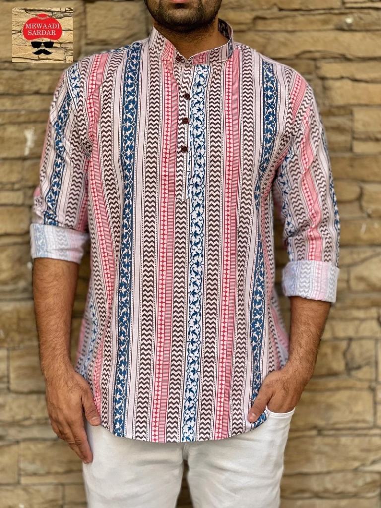 Leo Mewaadi Sardar Printed Cotton Short Kurta