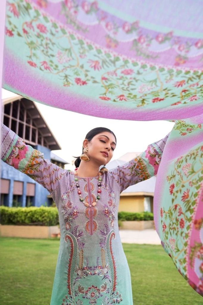 Levisha Jashn E Noor Cambric Cotton Dress Material