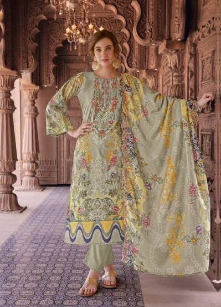 Levisha Nargis Nx 2 Printed Dress materials