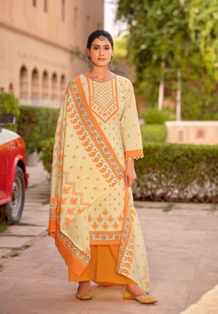 Levisha Sara Digital Printed Designer Dress Material Collection