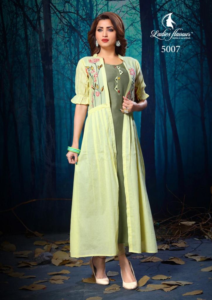 Life Style Vol 2 By Ladies Flavour Kurtis With Shrug Collection