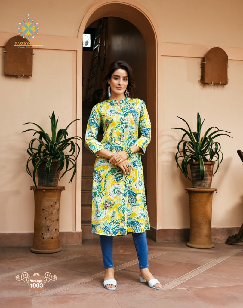 Lifestyle Vol 1 By Passion Tree Rayon Casual Wear Kurti Collection