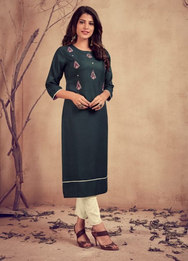 Lilly  presents  Mariya  Designer  kurti with  bottom 