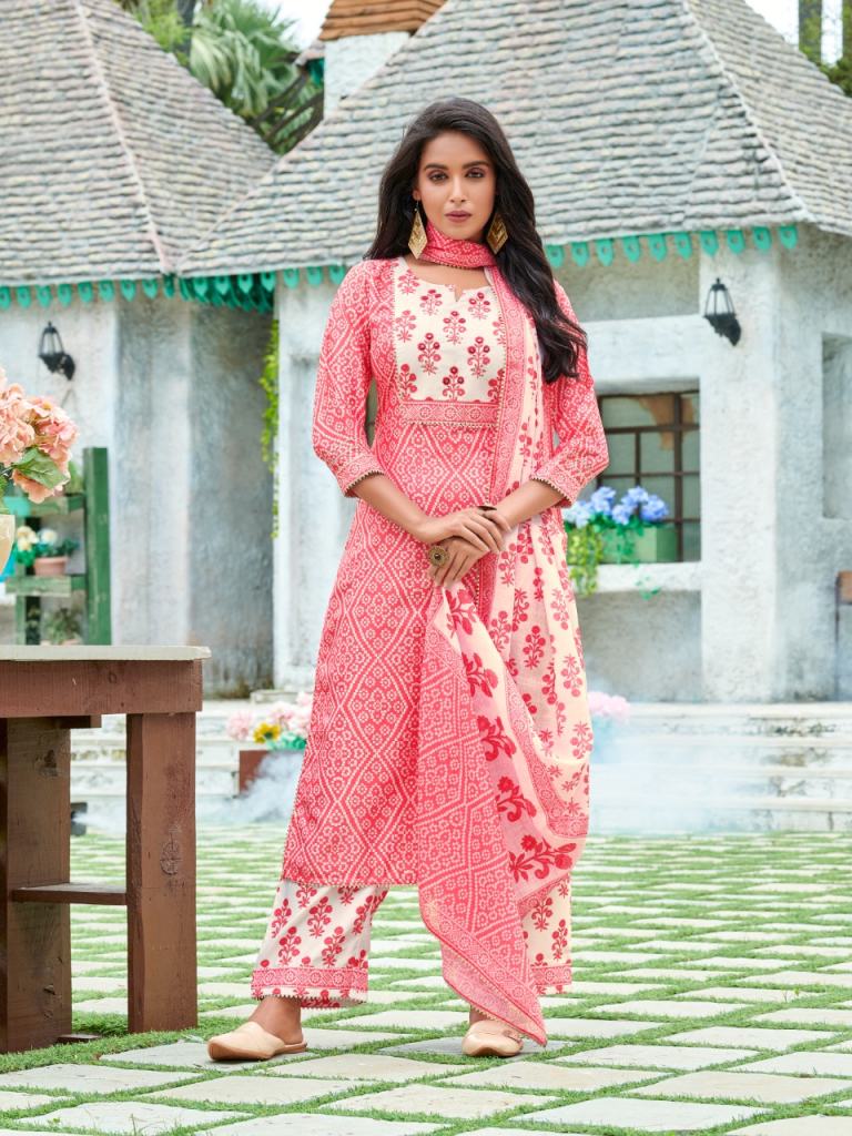 Lilly Sakira Cotton Readymade Top Bottom and Dupatta Catalog